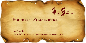 Hernesz Zsuzsanna névjegykártya
